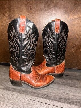 Westex Boots Two-Tone Black and Brown Western Women's Booties